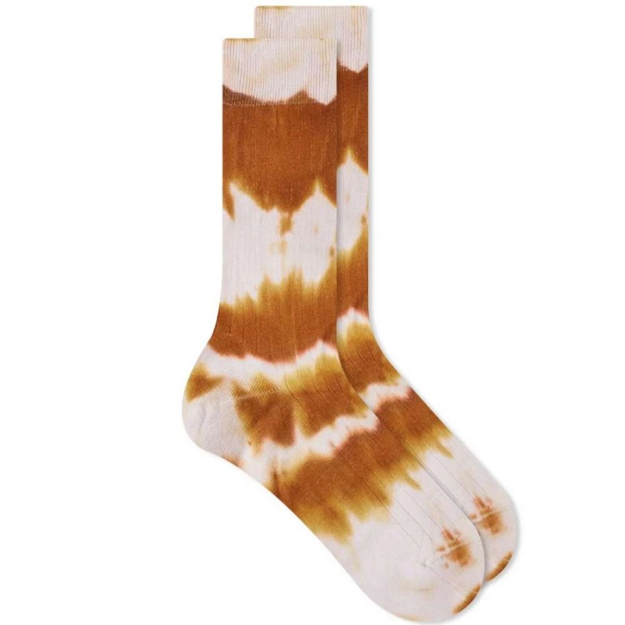 Accessories * | Rototo Tie Dye Formal Crew Sock