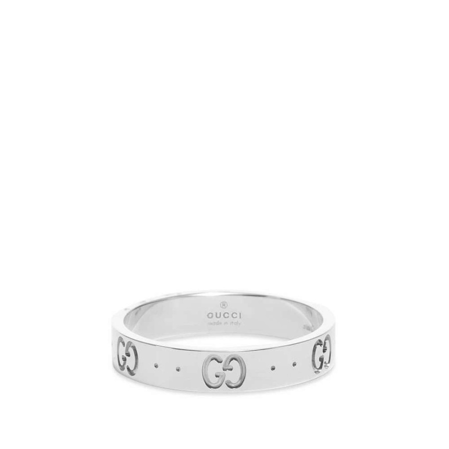 Accessories * | Gucci Jewellery Gucci Icon Thin Band Ring