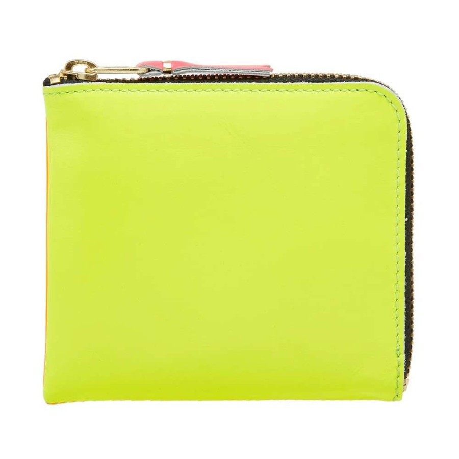 Accessories * | Comme Des Garcons Wallet Comme Des Garcons Sa3100Sf Super Fluo Wallet