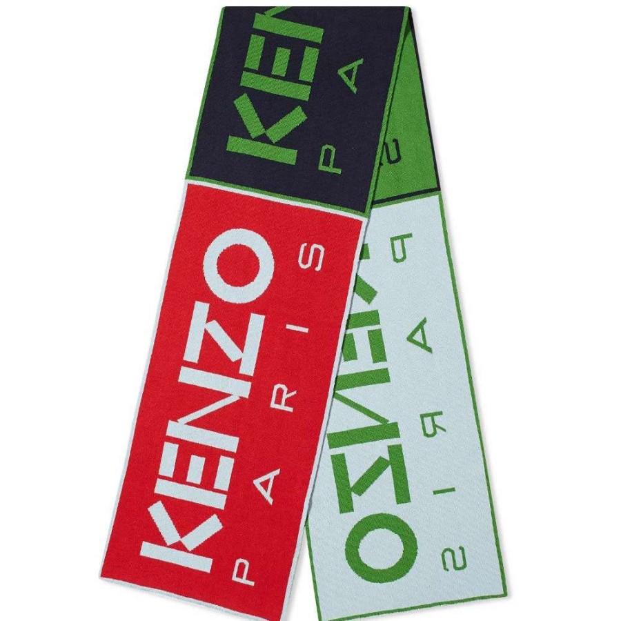 Accessories * | Kenzo Multi Logo Scarf