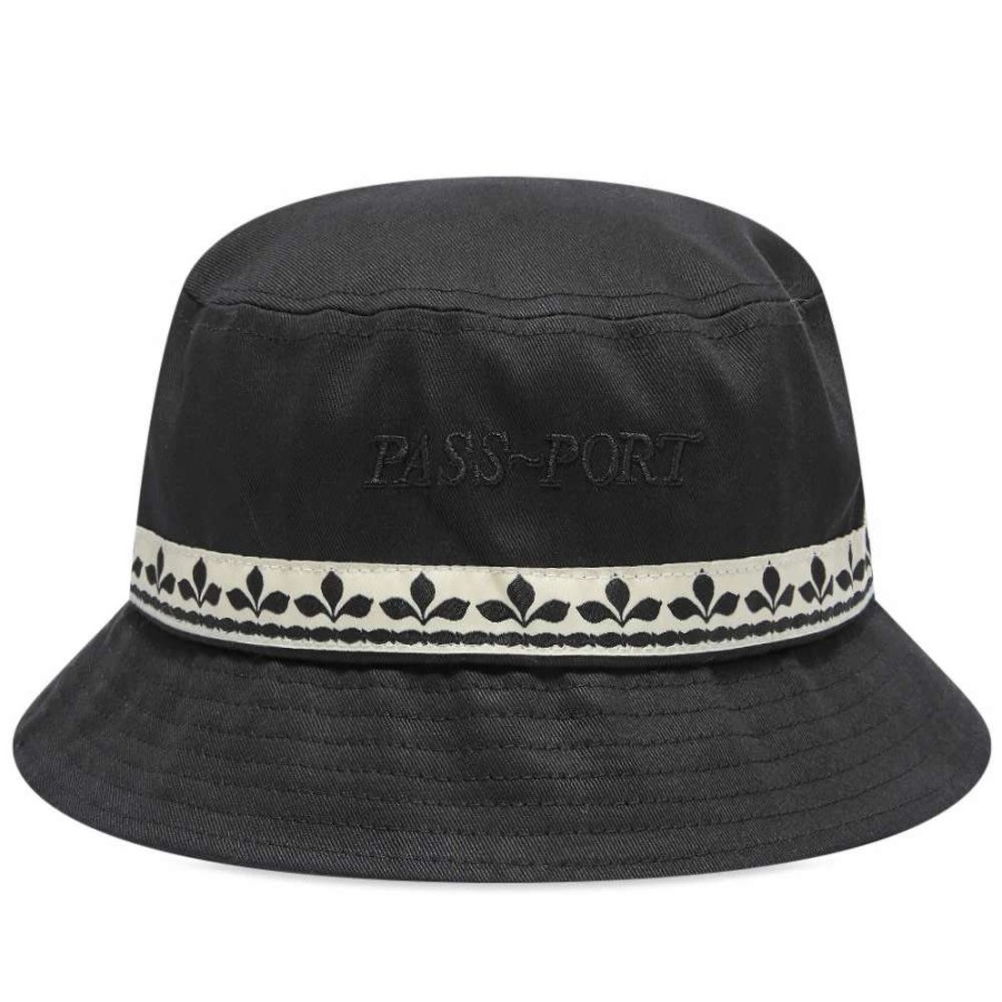 Accessories * | Pass~Port Ornate Ribbon Bucket Hat