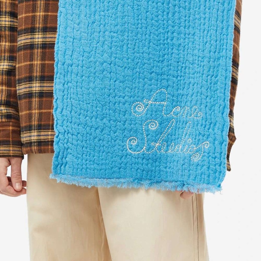 Accessories * | Acne Studios Vakota Crinkle Wool Scarf