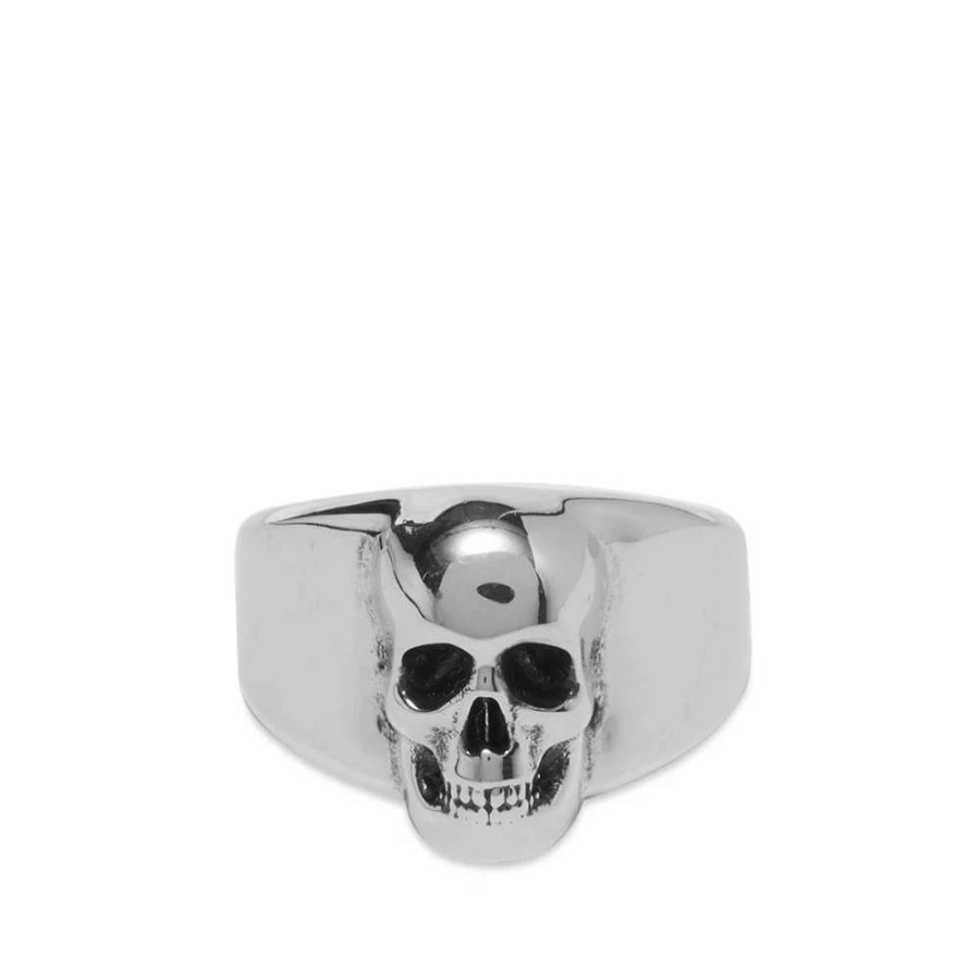 Accessories * | Alexander Mcqueen Skull Signet Ring