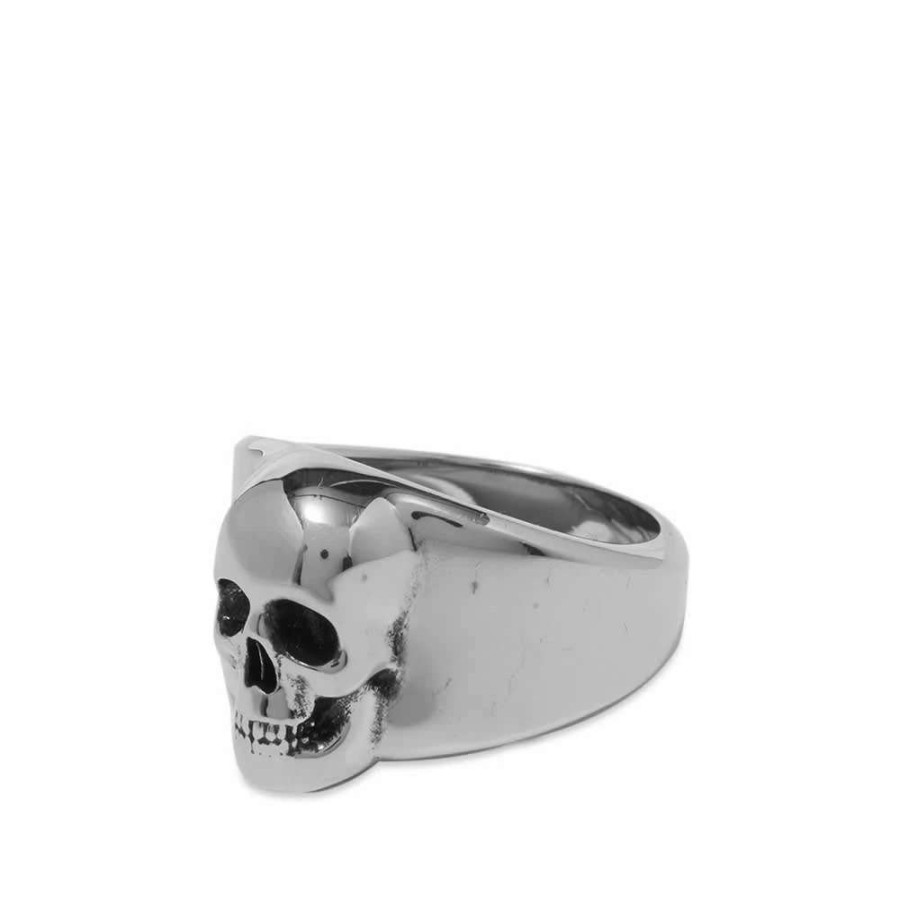 Accessories * | Alexander Mcqueen Skull Signet Ring