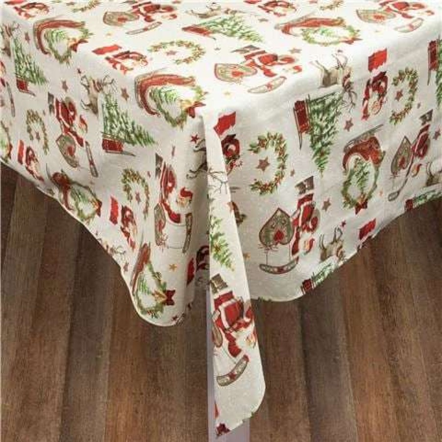 Table Accessories * | L'Ensoleillade Santa'S Sleigh Tablecloth 300X160Cm