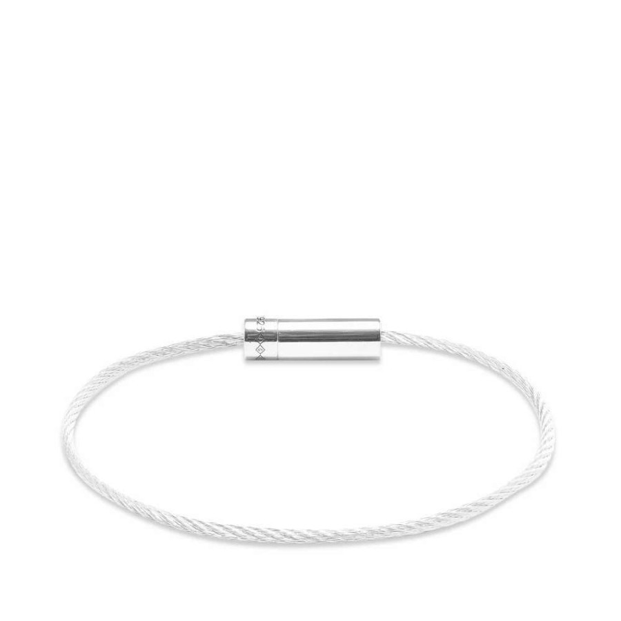 Accessories * | Le Gramme Polished Le Cable Bracelet