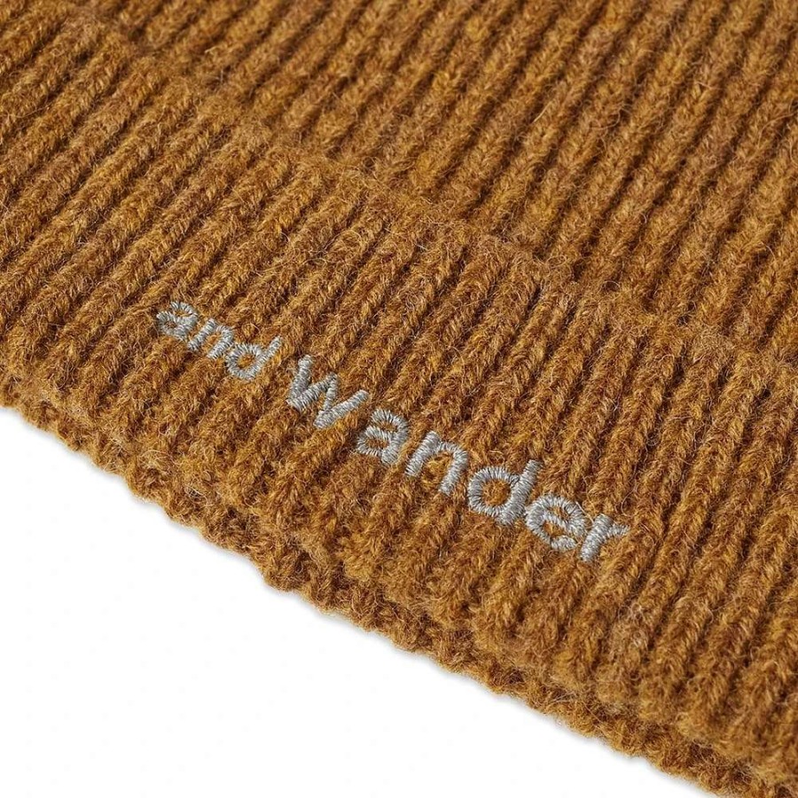 Accessories * | And Wander Shetland Wool Beanie