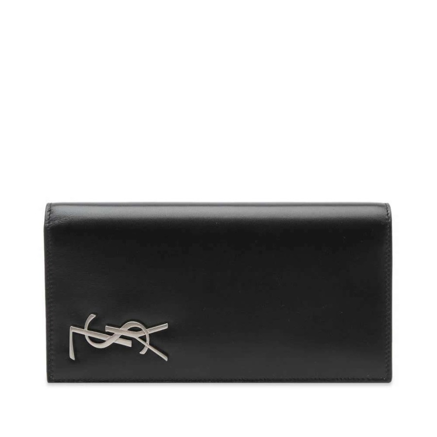 Accessories * | Saint Laurent Ysl Metal Logo Continental Wallet