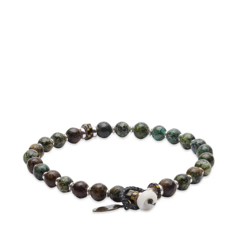 Accessories * | Mikia 6Mm Beaded Stone Bracelet