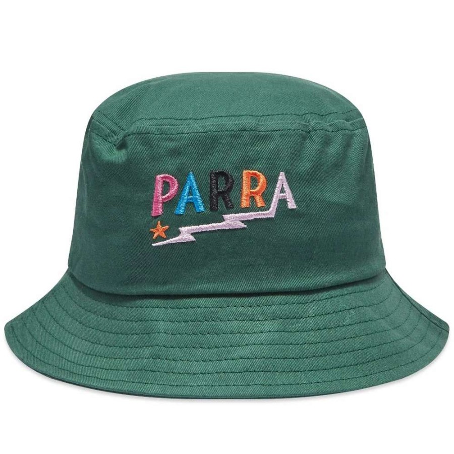 Accessories * | By Parra Lightning Logo Bucket Hat