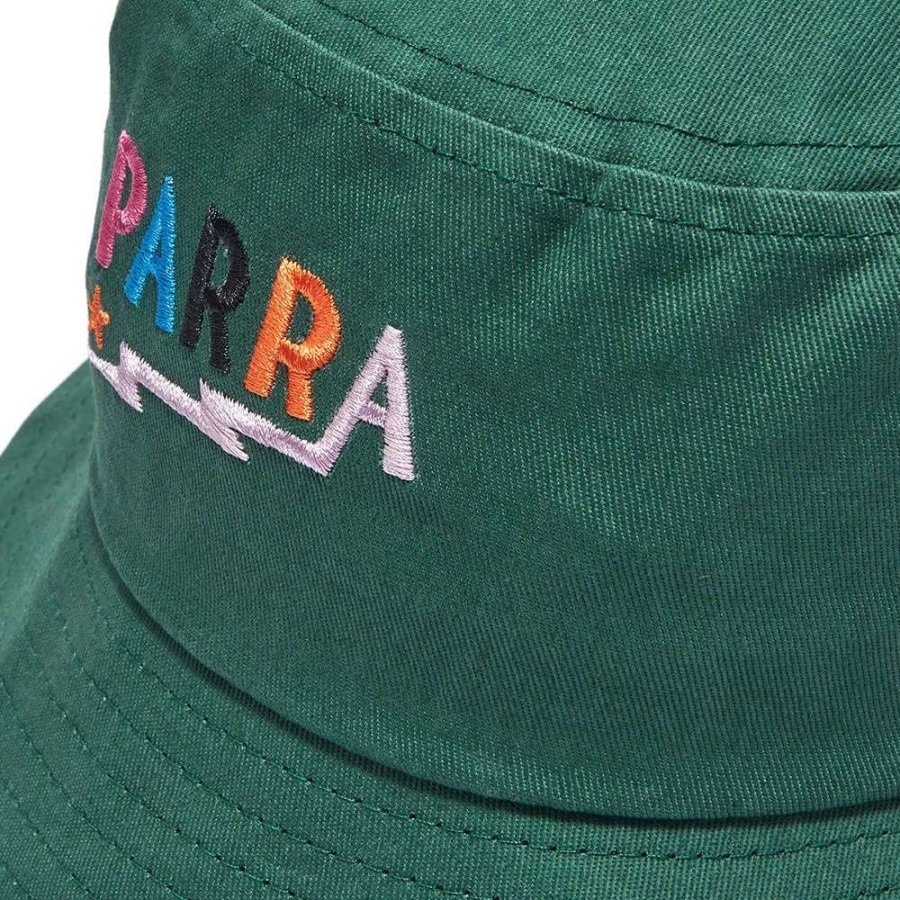 Accessories * | By Parra Lightning Logo Bucket Hat