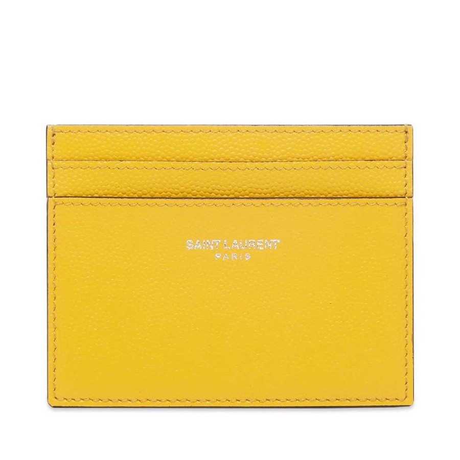 Accessories * | Saint Laurent Logo Card Holder