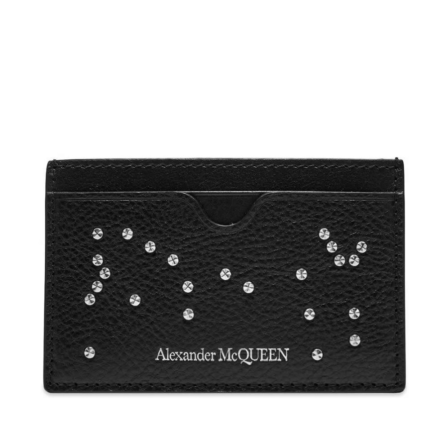 Accessories * | Alexander Mcqueen Studded Skull Card Holder