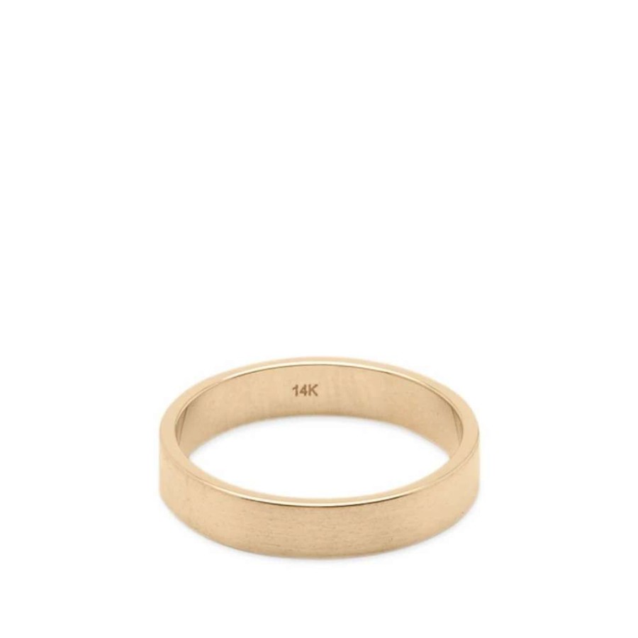 Accessories * | Miansai 4Mm 14K Gold Band Ring