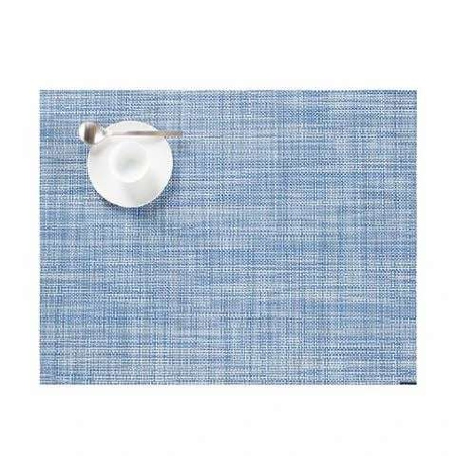 Table Accessories * | Chilewich Mini Basketweave Placemat Chambray