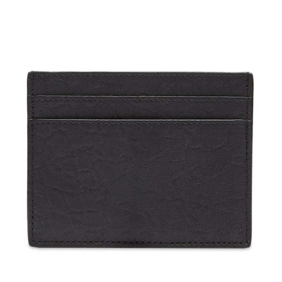 Accessories * | Saint Laurent East West Ysl Metal Logo Card Holder