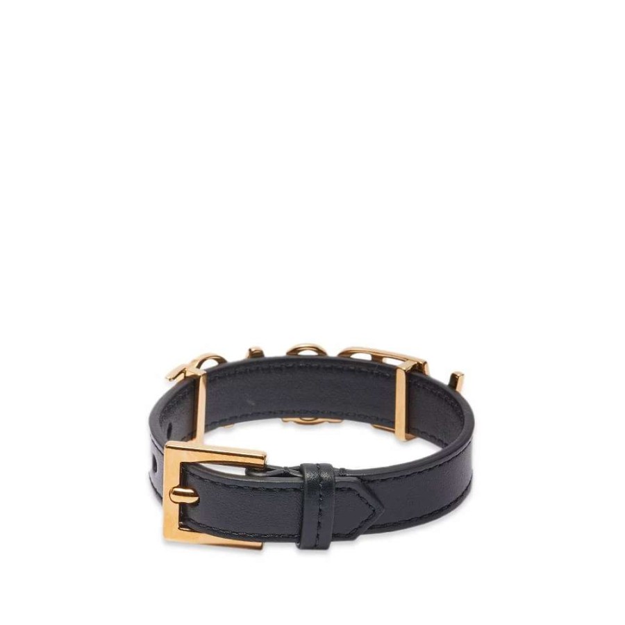 Accessories * | Versace Text Logo Belt Bracelet