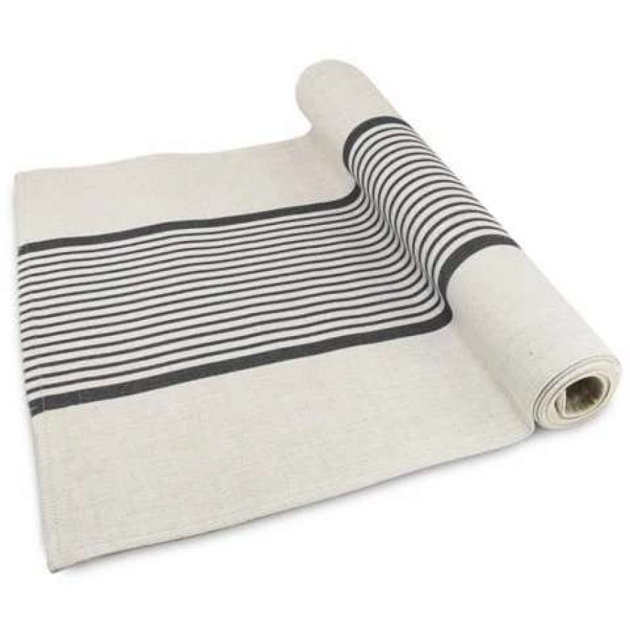 Table Accessories * | Ogilvies Designs Provincial Table Runner Black