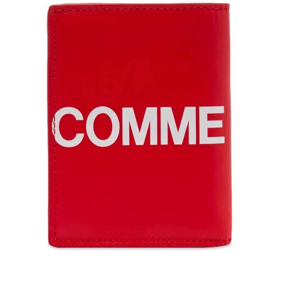 Accessories * | Comme Des Garcons Wallet Comme Des Garcons Sa0641Hl Huge Logo Wallet