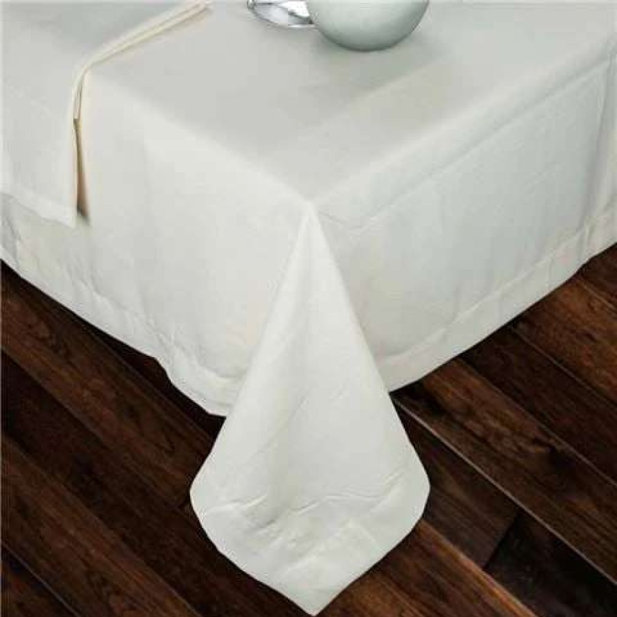 Table Accessories * | Sferra Squire Oblong Tablecloth Oyster 178X274Cm