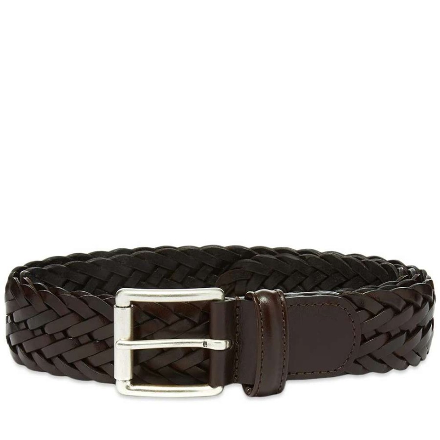 Accessories * | Andersons Anderson'S Woven Leather Belt