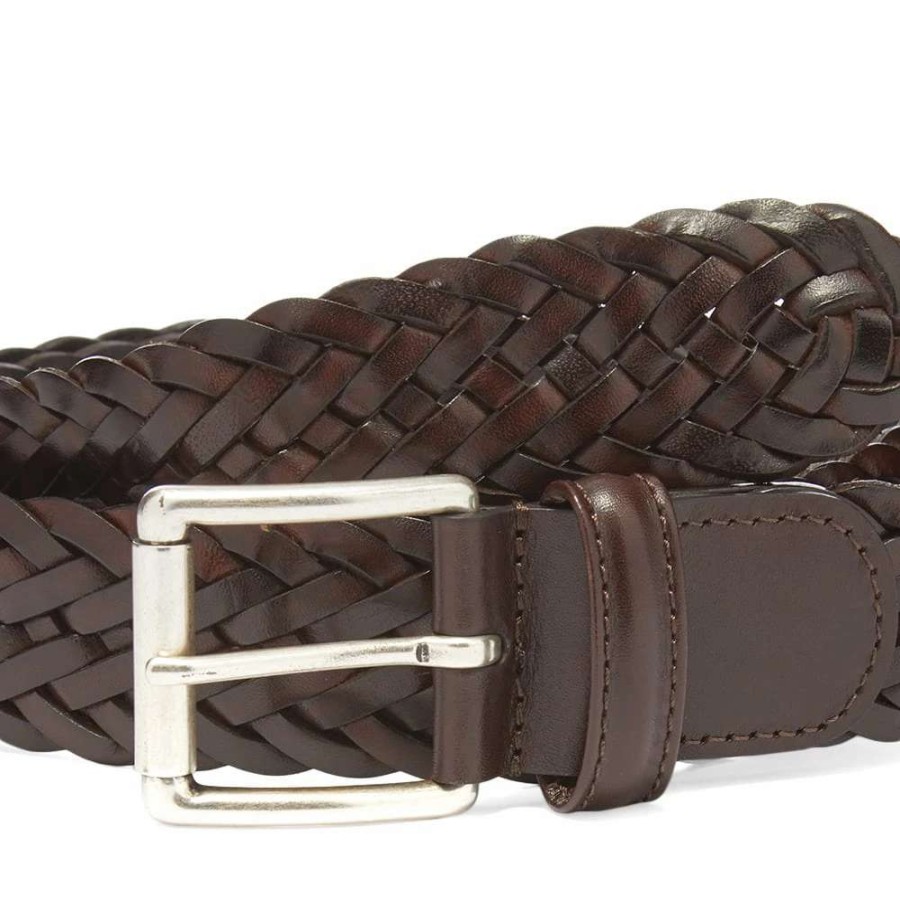 Accessories * | Andersons Anderson'S Woven Leather Belt