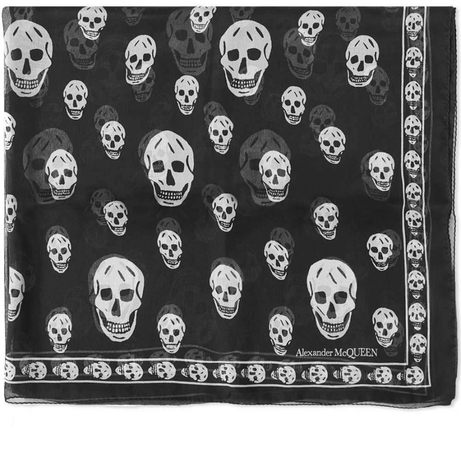 Accessories * | Alexander Mcqueen Skull Scarf