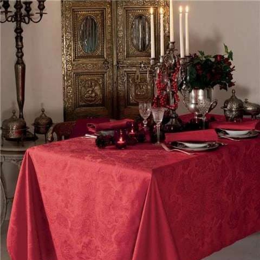 Table Accessories * | Garnier-Thiebaut Mille Isaphire Grenat T/Cloth 180X300Cm