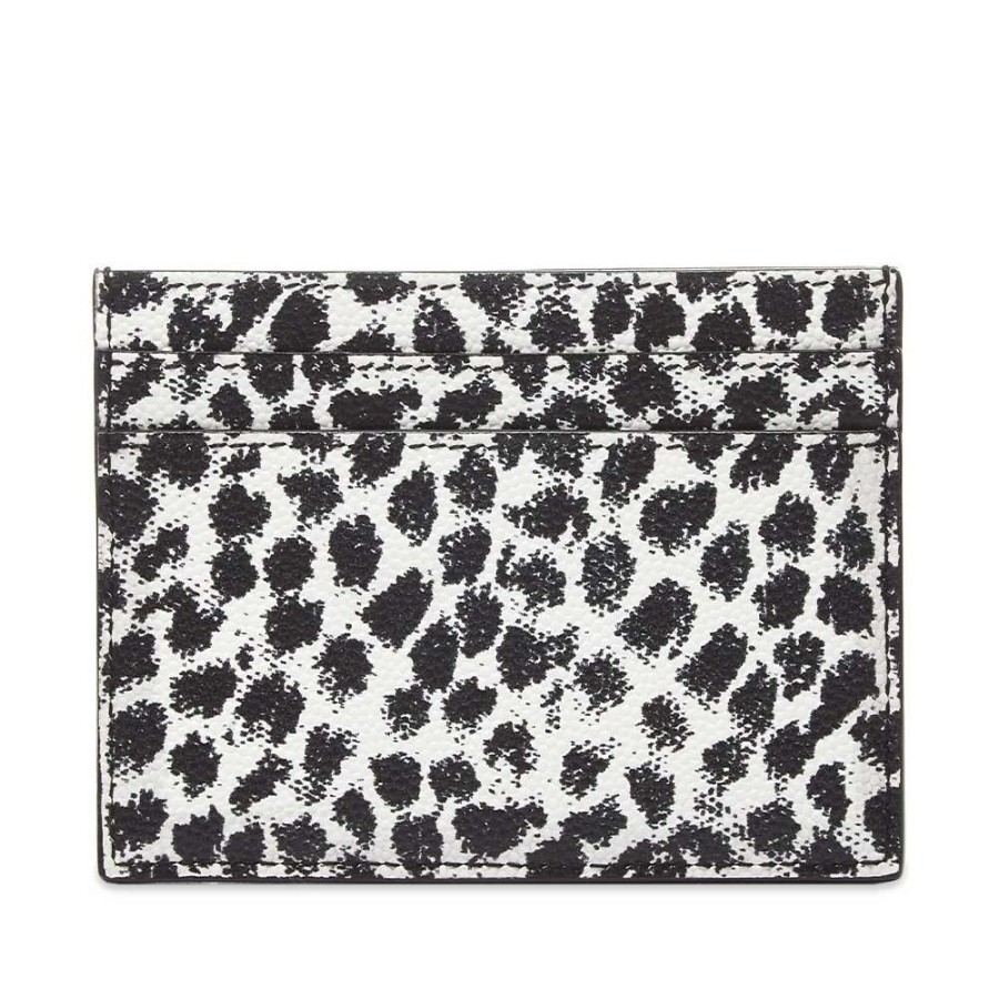 Accessories * | Saint Laurent Leopard Credit Card Holder