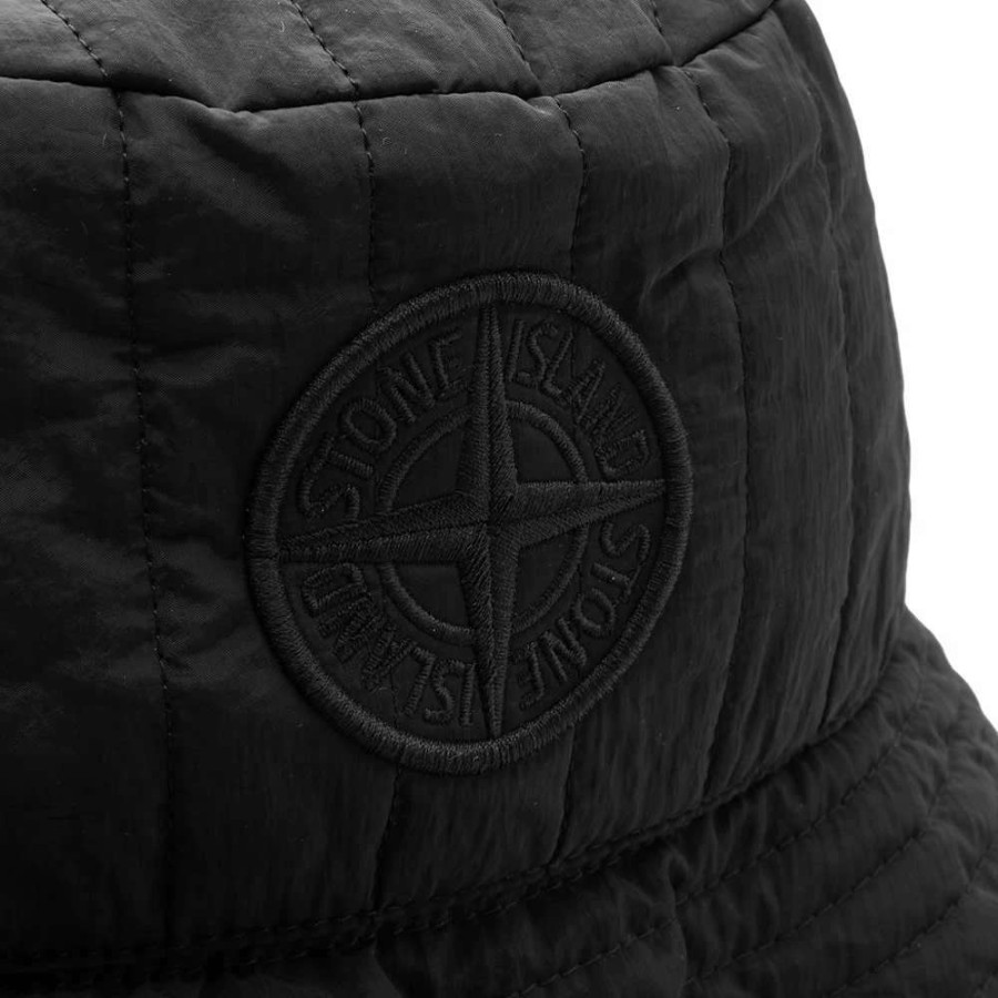 Accessories * | Stone Island Nylon Metal Bucket Hat