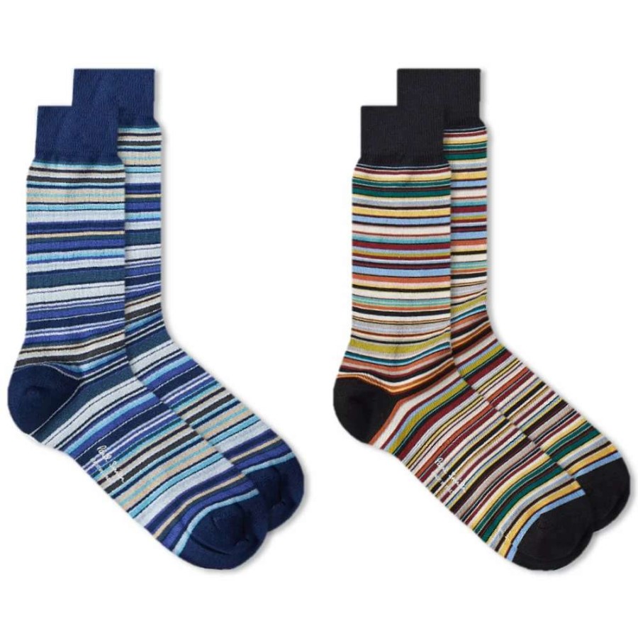 Accessories * | Paul Smith Signature Socks 2 Pack