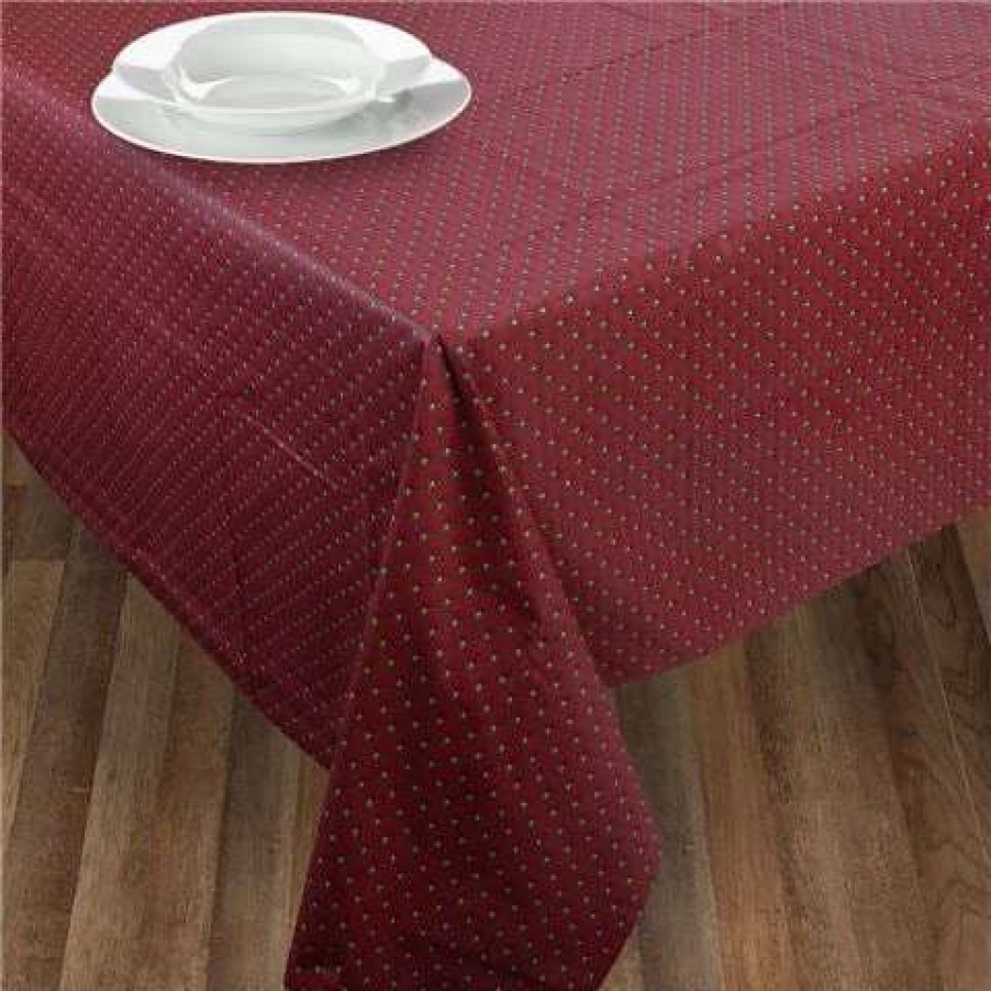 Table Accessories * | L'Ensoleillade Imprime Eventail Red Tablecloth Coat 350X155Cm