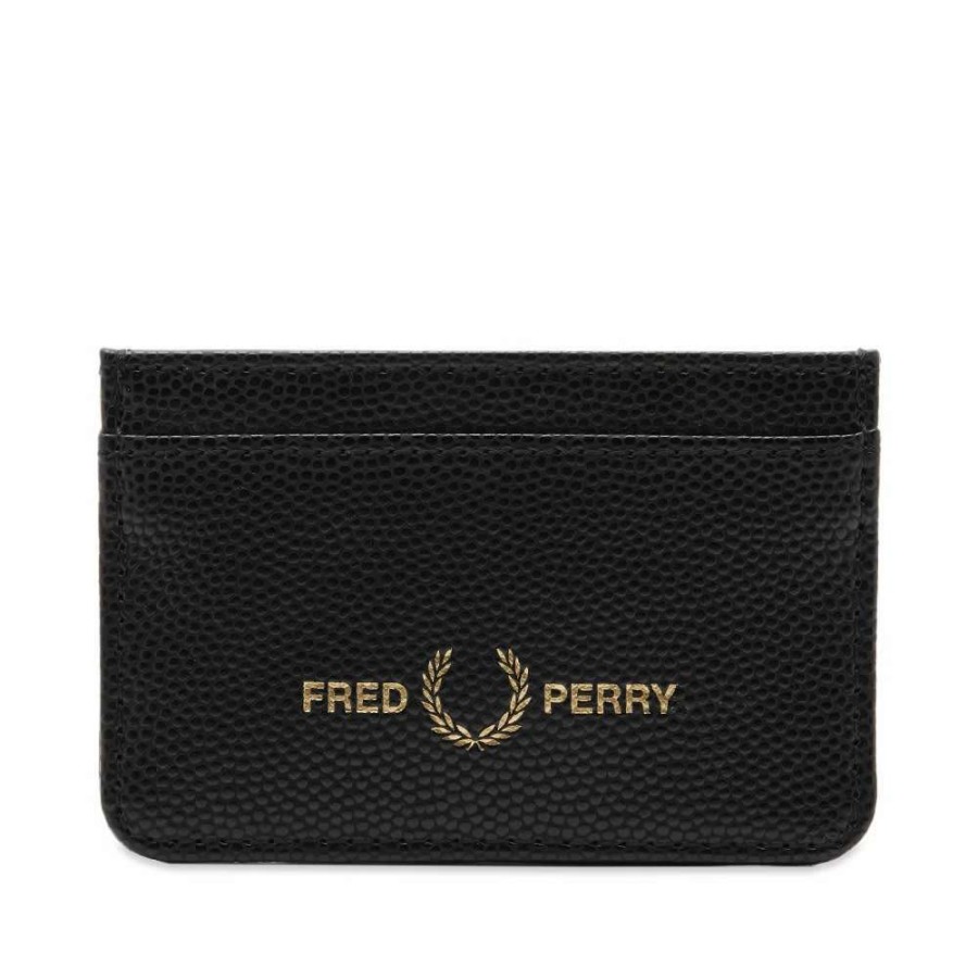 Accessories * | Fred Perry Authentic Scotch Grain Textured Cardholder