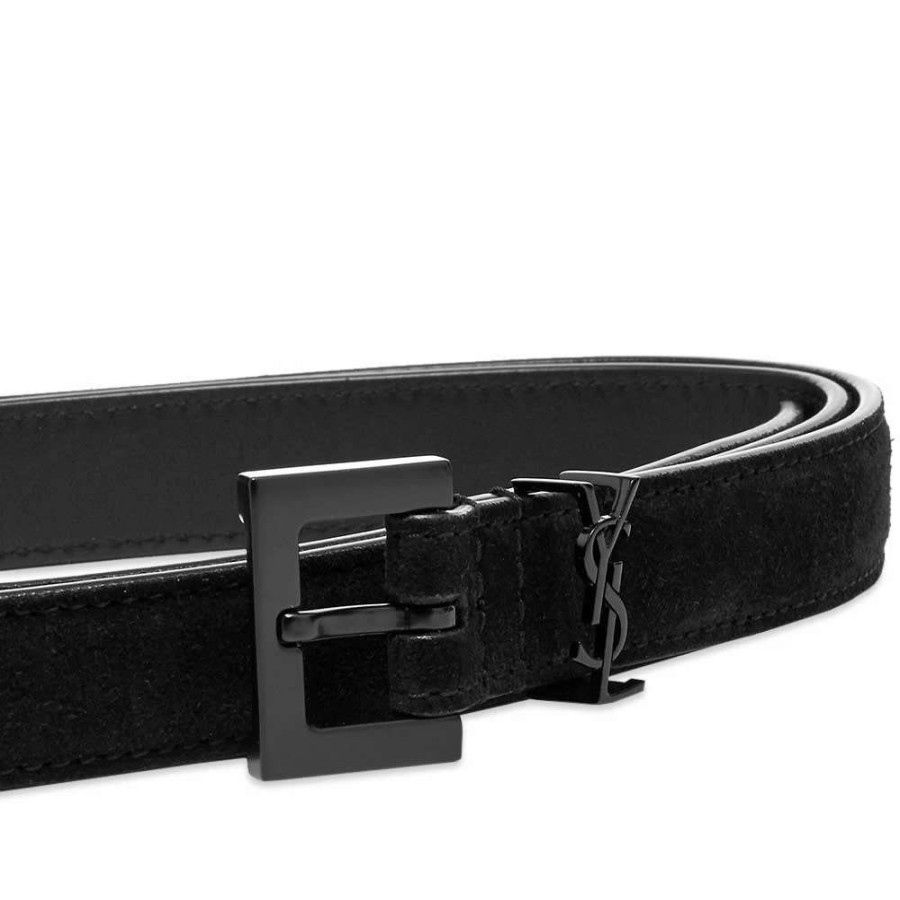 Accessories * | Saint Laurent Ysl Metal Logo Belt