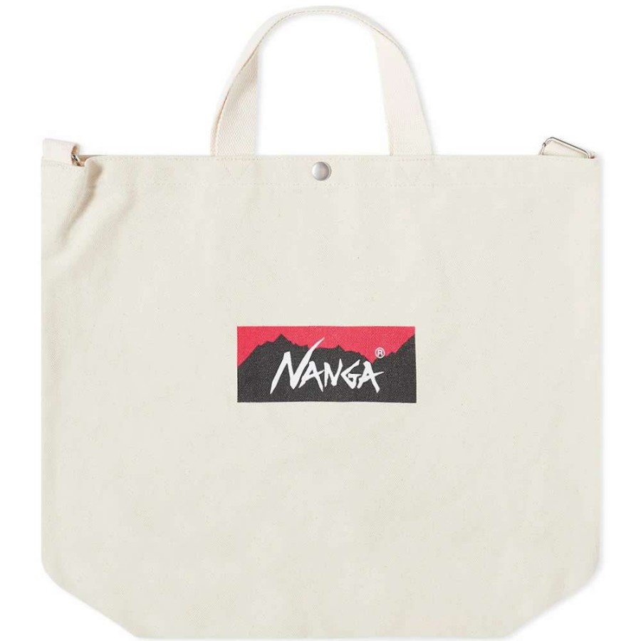 Accessories * | Nanga Logo 2 Way Canvas Tote