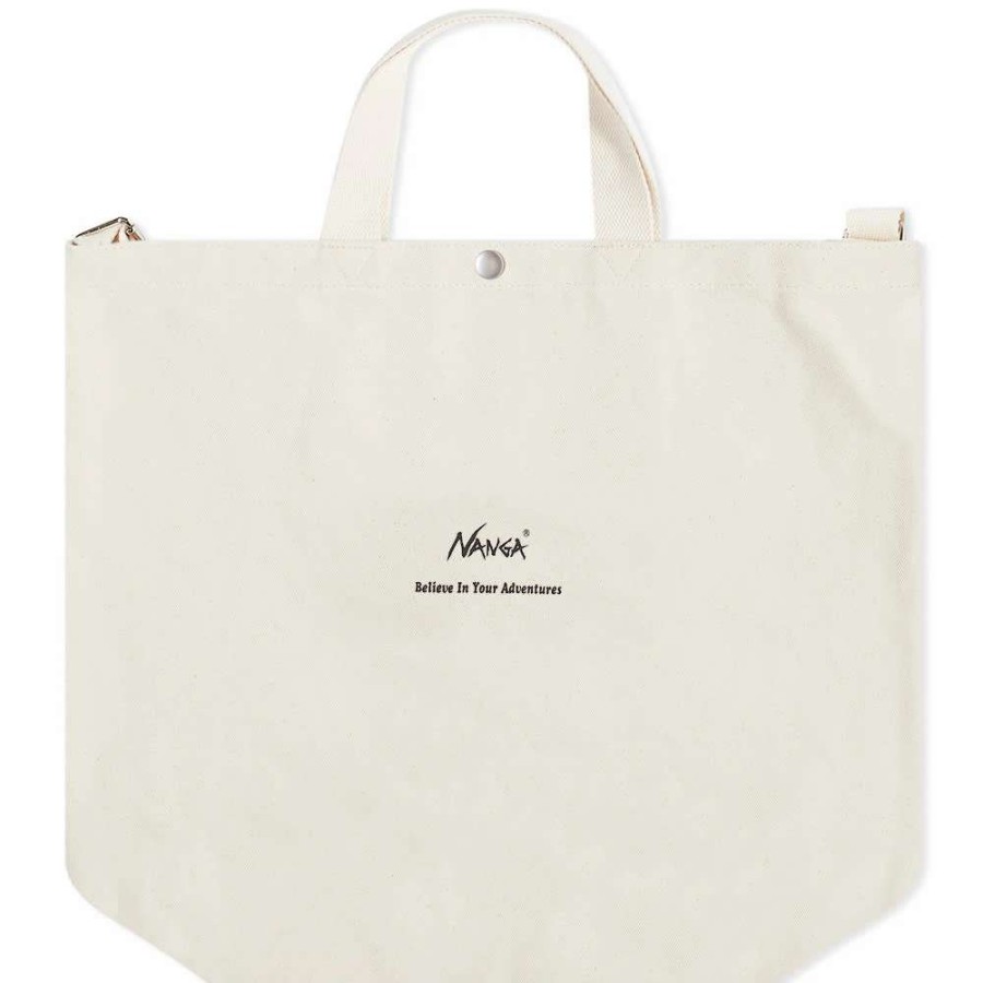 Accessories * | Nanga Logo 2 Way Canvas Tote