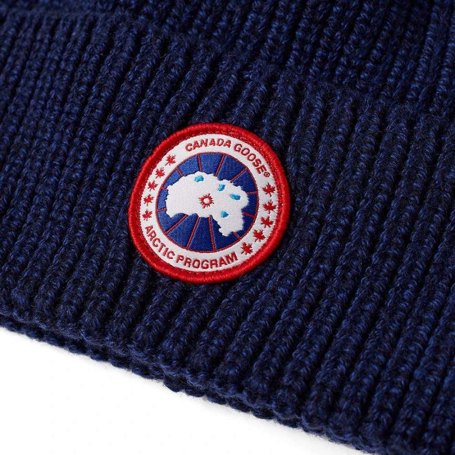 Accessories * | Canada Goose Arctic Disc Rib Toque Beanie