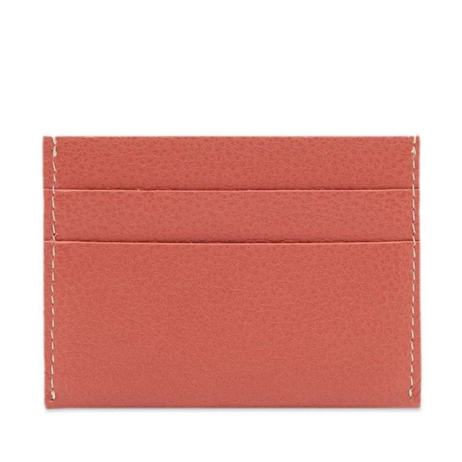 Accessories * | Sporty & Rich Grained Leather Card Holder