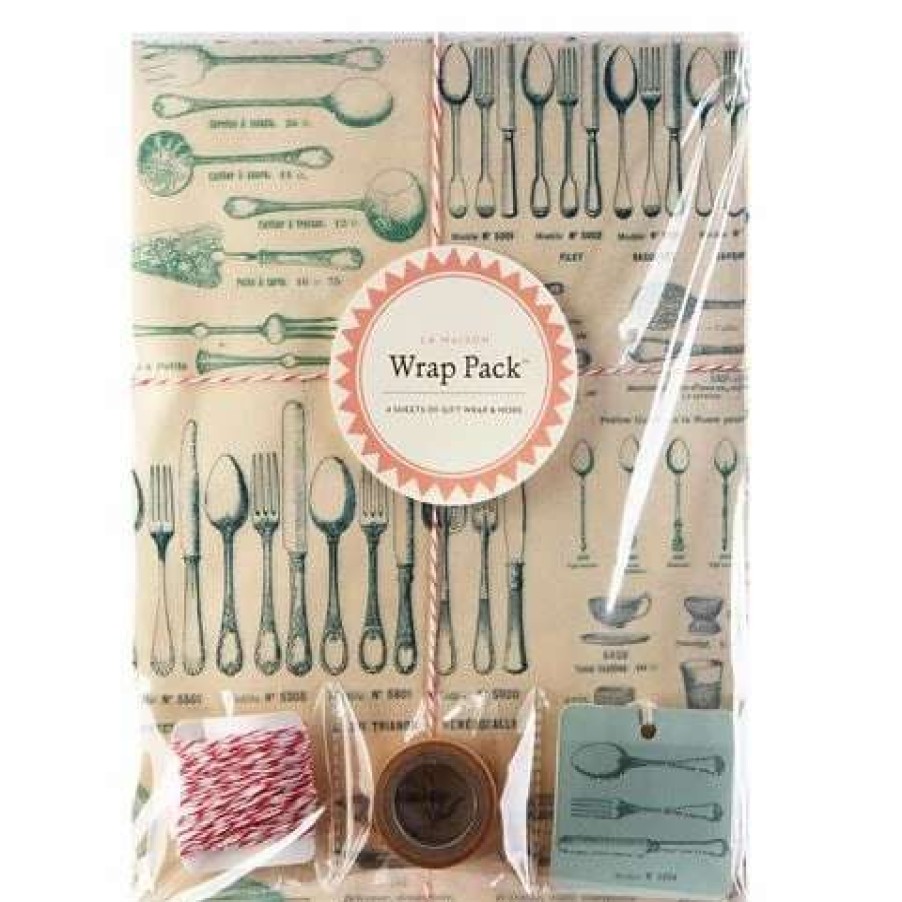 Gift Wrapping & Cards * | Cavallini La Maison Wrap Pack