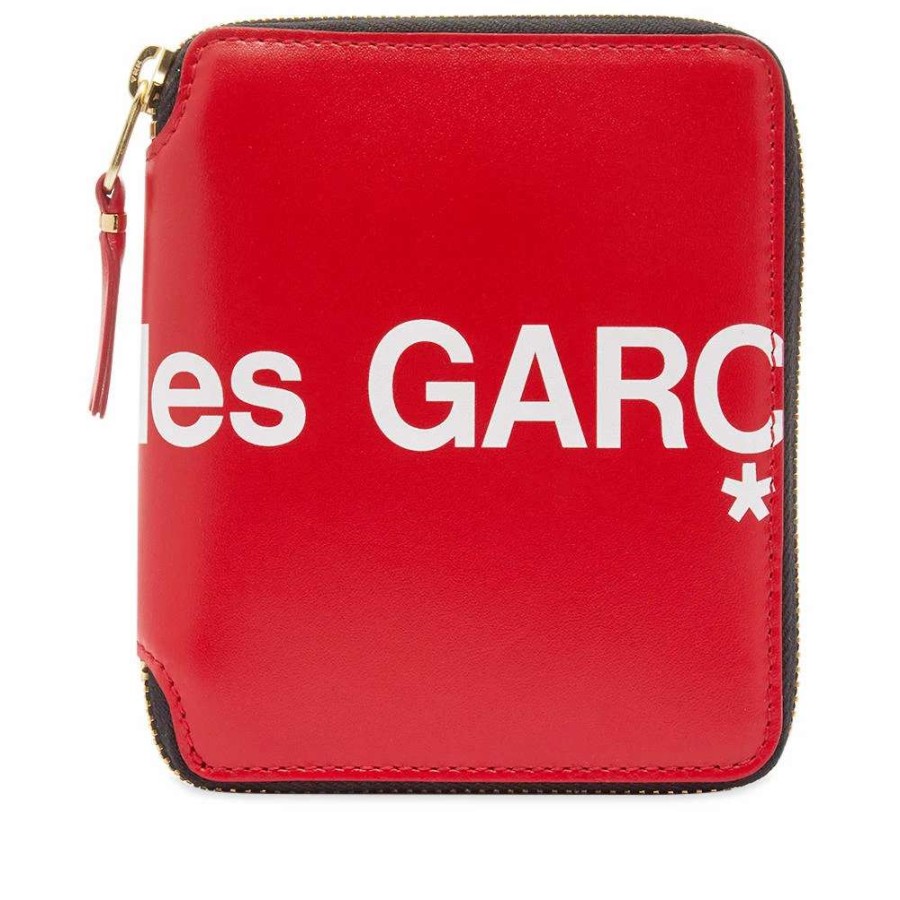 Accessories * | Comme Des Garcons Wallet Comme Des Garcons Sa2100Hl Huge Logo Wallet