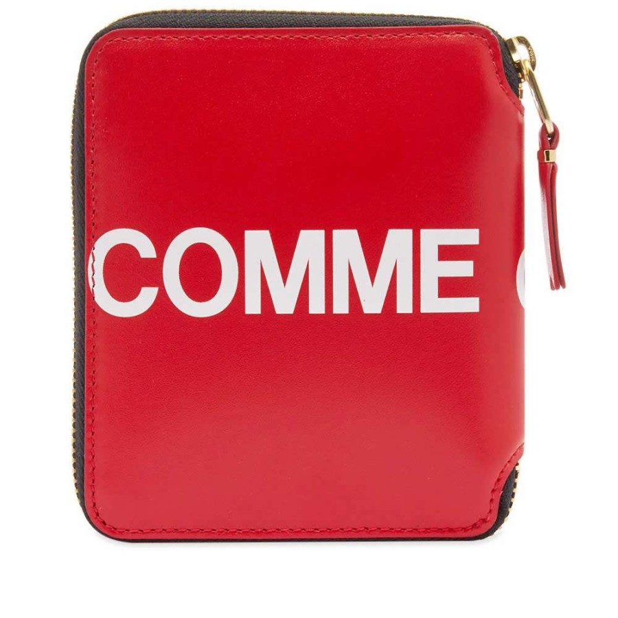 Accessories * | Comme Des Garcons Wallet Comme Des Garcons Sa2100Hl Huge Logo Wallet