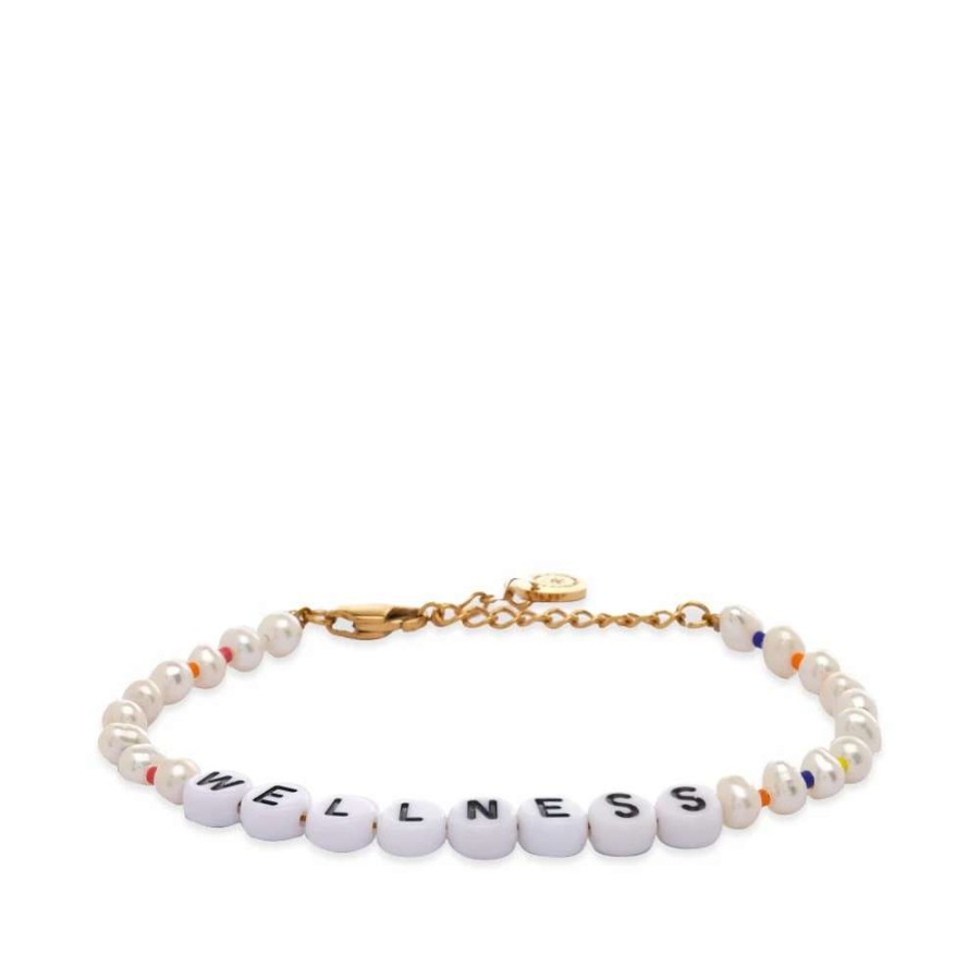 Accessories * | Sporty & Rich Wellness Pearl & Bead Bracelet