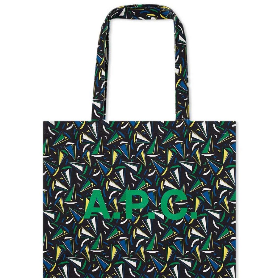 Accessories * | A.P.C. A.P.C Diane Boat Print Shopping Bag