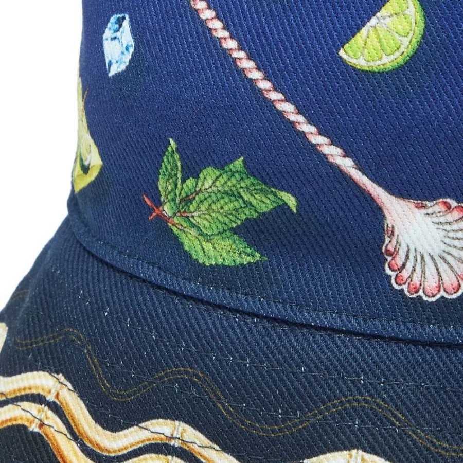 Accessories * | Casablanca Denim Bucket Hat