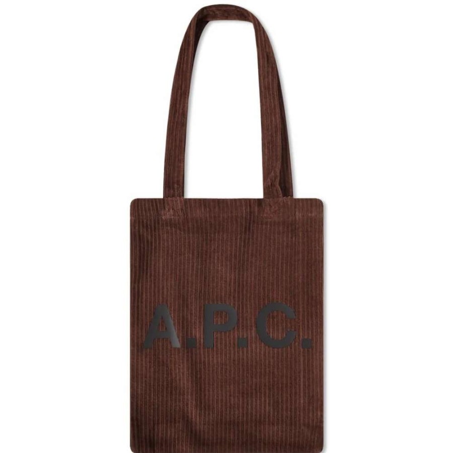 Accessories * | A.P.C. Lou Corduroy Tote Bag