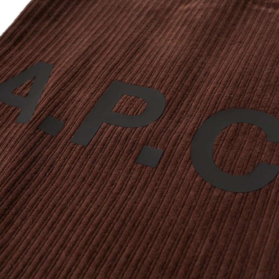 Accessories * | A.P.C. Lou Corduroy Tote Bag