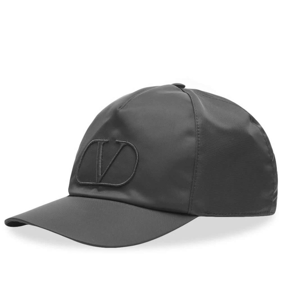 Accessories * | Valentino Nylon Logo Baseball Cap