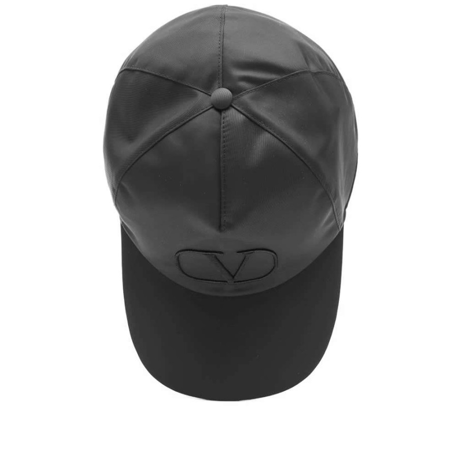 Accessories * | Valentino Nylon Logo Baseball Cap