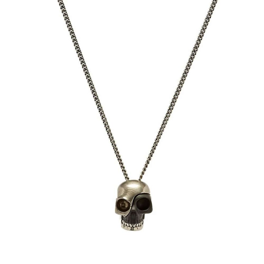 Accessories * | Alexander Mcqueen Stacked Fragment Skull Necklace