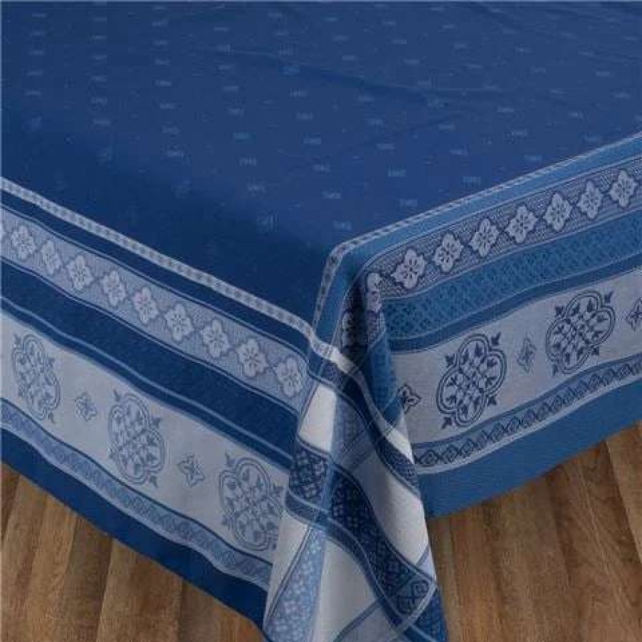 Table Accessories * | L'Ensoleillade Callas Blue Tablecloth 300X160Cm